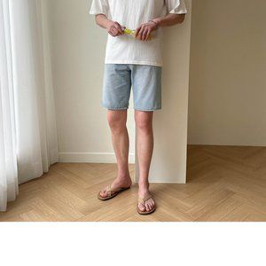 Revlon Harp Denim Jean Shorts - Light Sky Blue